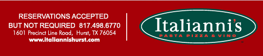 1601 Precinct Line Rd. Hurst, Tx 76054, (817) 498-6770 www.italiannishurst.com