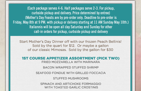 Italianni's Restaurant
							 See image for full details