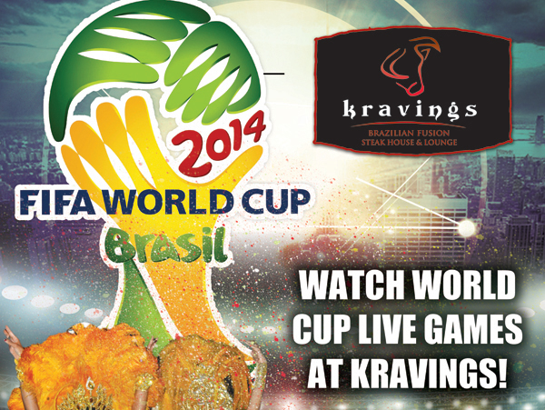 Kraving's 

2014 FIFA World Cup Brazil

Watch World Cup Live Games at Kravings!