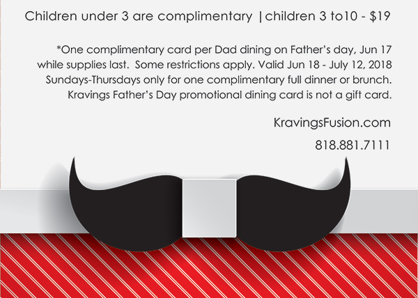 Kravings - World Fusion - Steak House & Lounge
								 See image for full details
