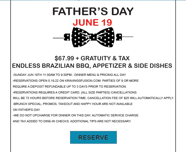 Kravings - World Fusion - Steak House & Lounge
								 See image for full details