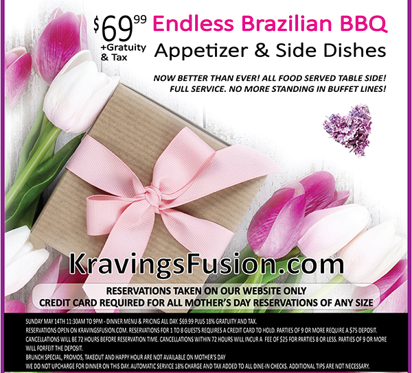 Kravings - World Fusion - Steak House & Lounge
								 See image for full details