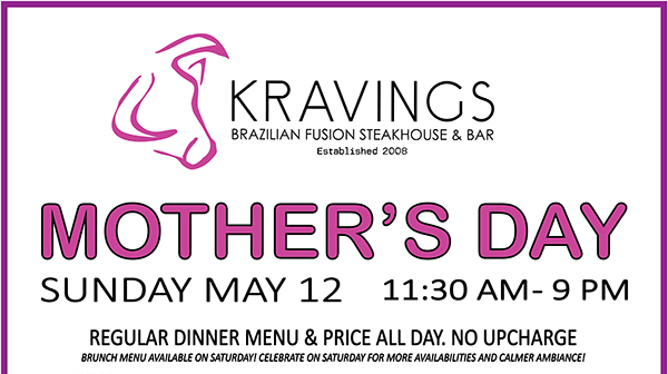 Kravings - World Fusion - Steak House & Lounge
								 See image for full details