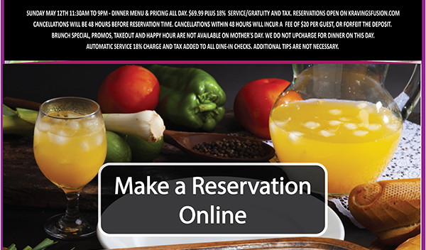 Kravings - World Fusion - Steak House & Lounge
								 See image for full details