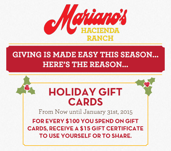 Giving is made easy this season; here's the reason
							Holiday Gift Cards
							See image for full details