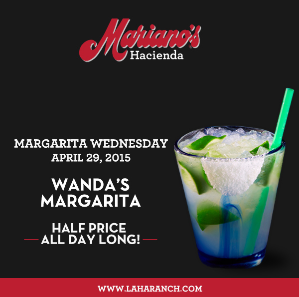 Margarita Wednesdays
							www.laharanch.com