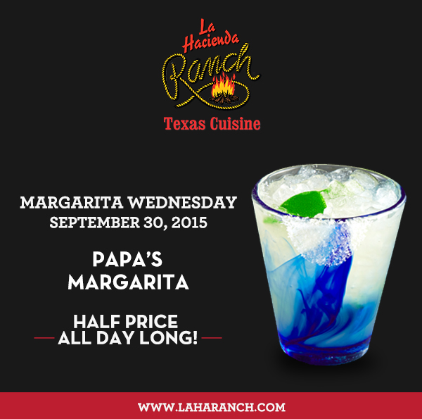 Margarita Wednesdays
							www.laharanch.com