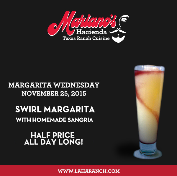 Margarita Wednesdays
							www.laharanch.com