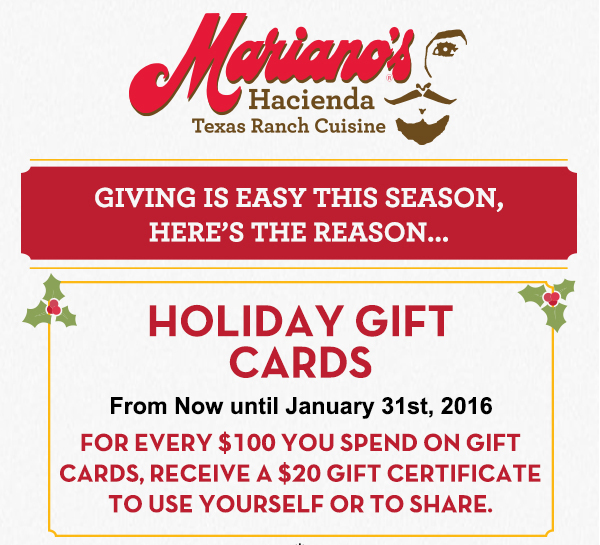 Holiday Gift Cards
							See image for full details