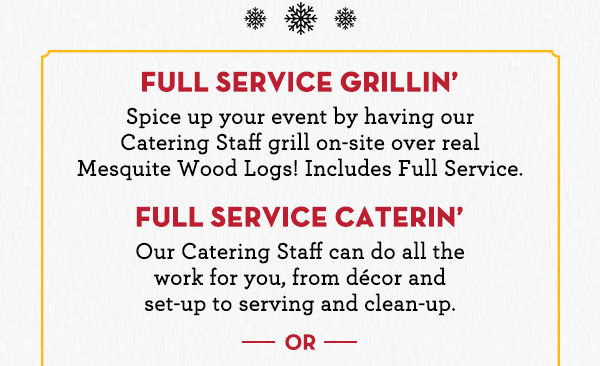 You chill, we'll grill!
							See image for details