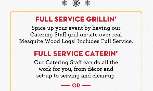 You chill, we'll grill!
							See image for details