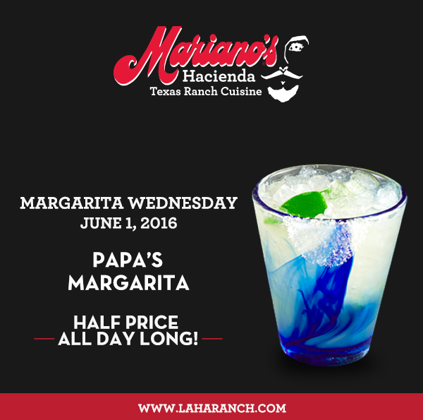 Margarita Wednesdays
							www.laharanch.com