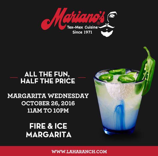 Margarita Wednesdays
							www.laharanch.com