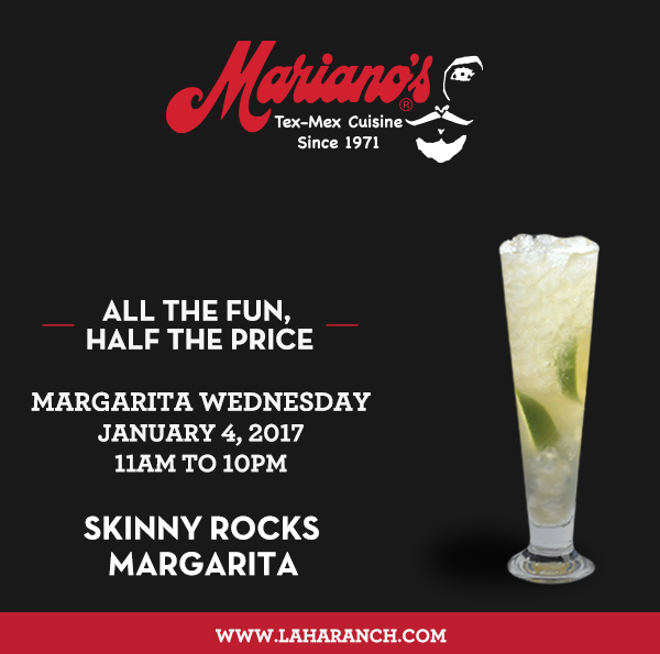 Margarita Wednesdays
							www.laharanch.com
