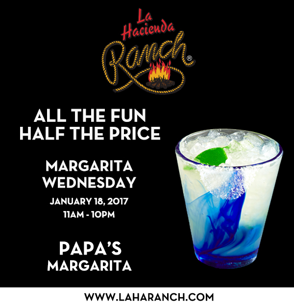 Margarita Wednesdays
							www.laharanch.com