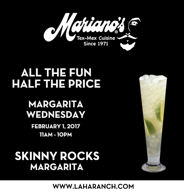 Margarita Wednesdays
							www.laharanch.com