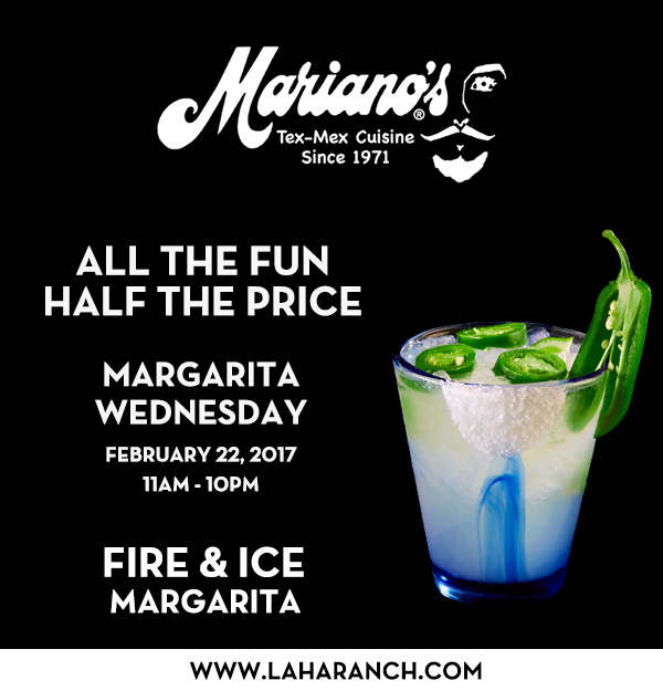 Margarita Wednesdays
							www.laharanch.com