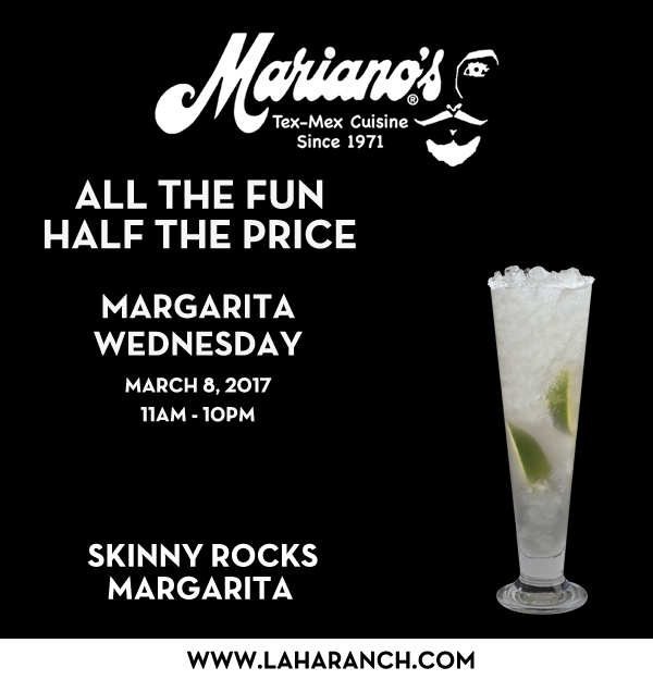 Margarita Wednesdays
							www.laharanch.com