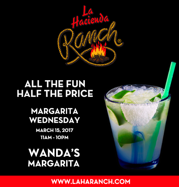 Margarita Wednesdays
							www.laharanch.com