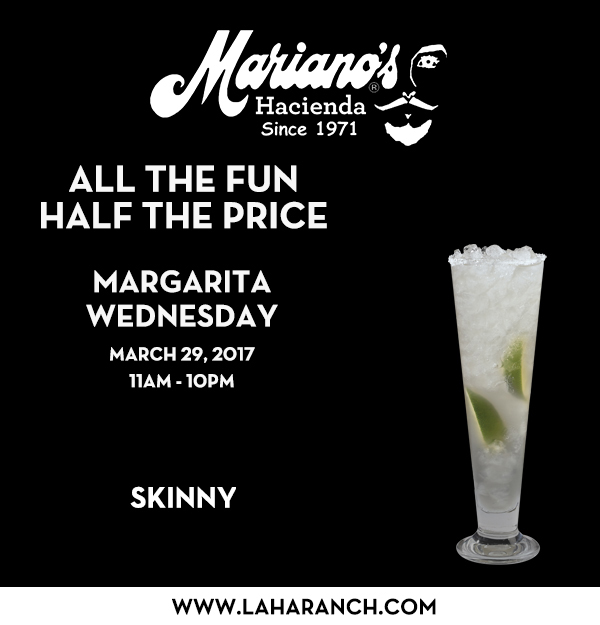 Margarita Wednesdays
							www.laharanch.com