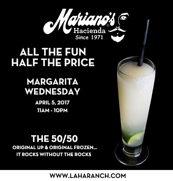 Margarita Wednesdays
							www.laharanch.com