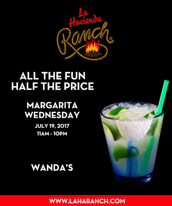 Margarita Wednesdays
							www.laharanch.com