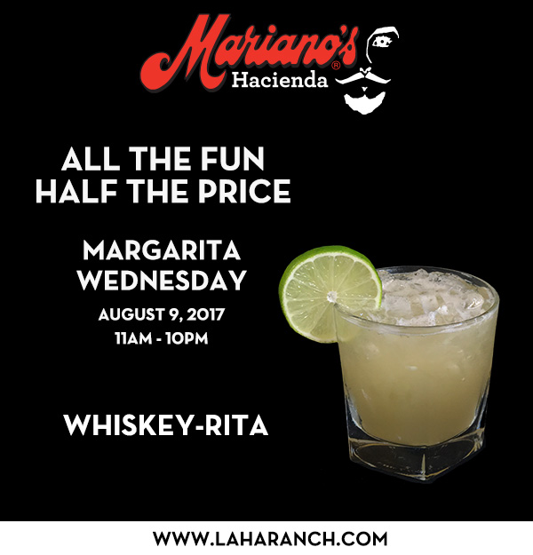 Margarita Wednesdays
							www.laharanch.com