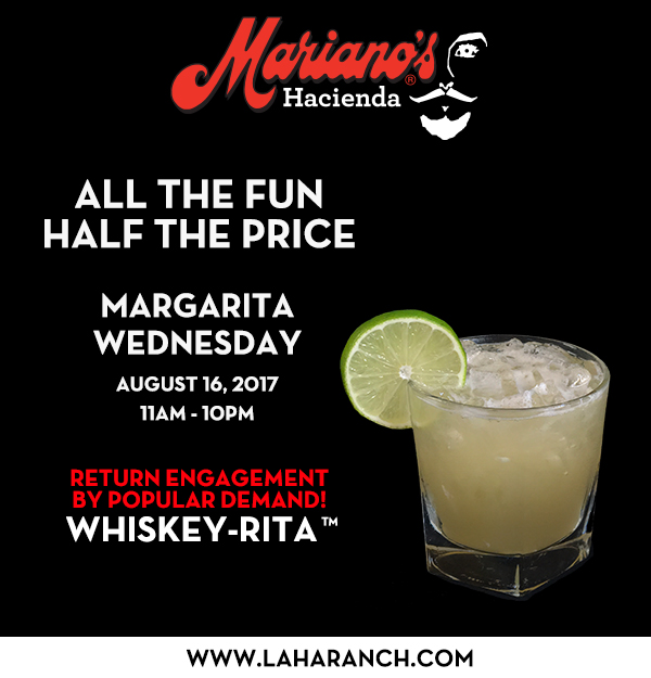 Margarita Wednesdays
							www.laharanch.com