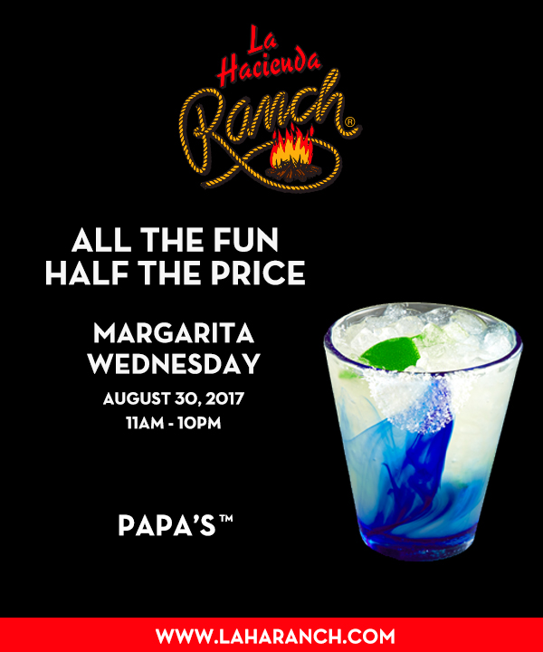 Margarita Wednesdays
							www.laharanch.com