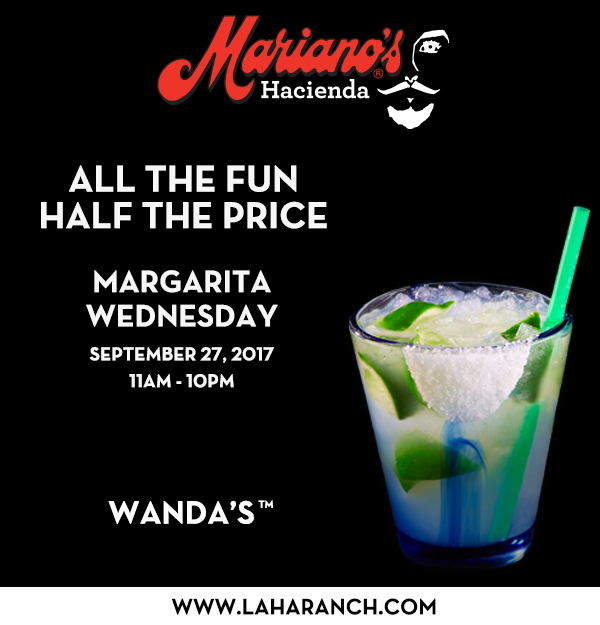 Margarita Wednesdays
							www.laharanch.com