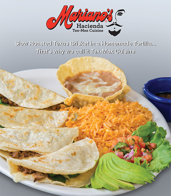 Slow Roasted Texas Brisket in a Homemade Tortilla
							 That's why we call it Tex-Mex Cuisine
							 www.laharanch.com