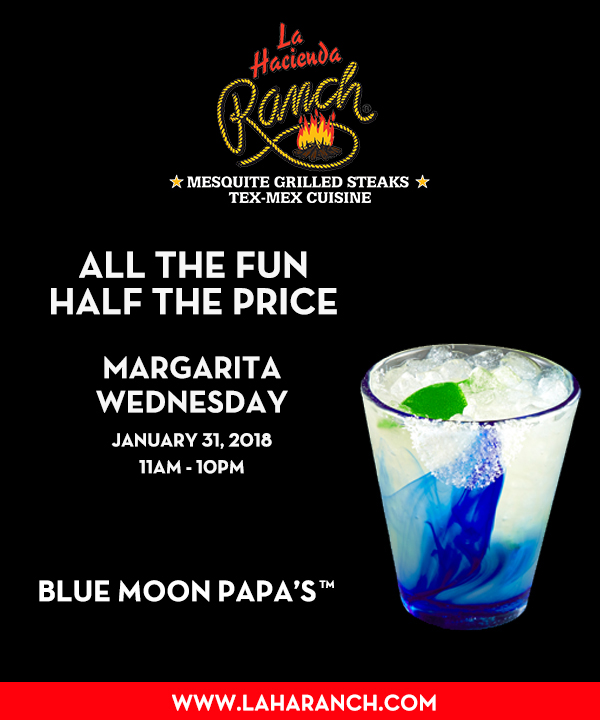 Margarita Wednesdays
							www.laharanch.com