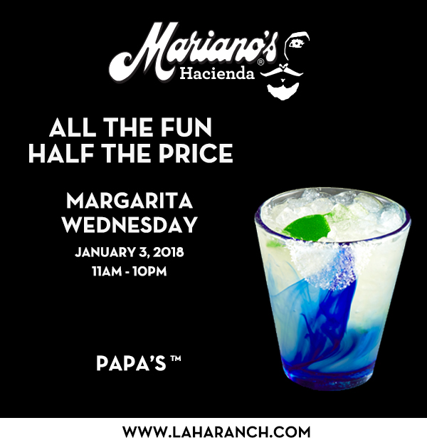 Margarita Wednesdays
							www.laharanch.com
