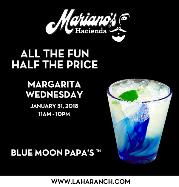Margarita Wednesdays
							www.laharanch.com