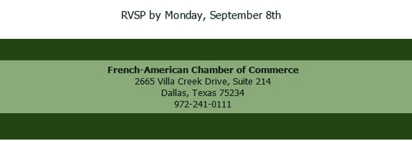 RSVP by Monday, September 8th