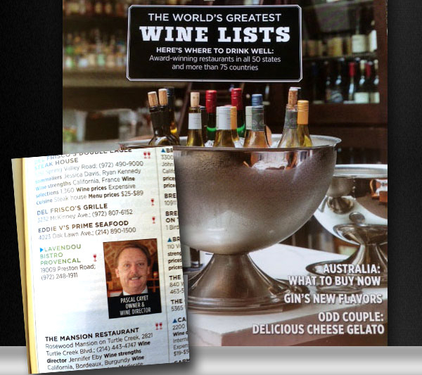 The world's greatest wine lists
							 Here's where to drink well!
							 See image for details