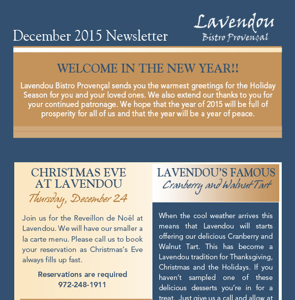 December Newsletter
							 See image for article