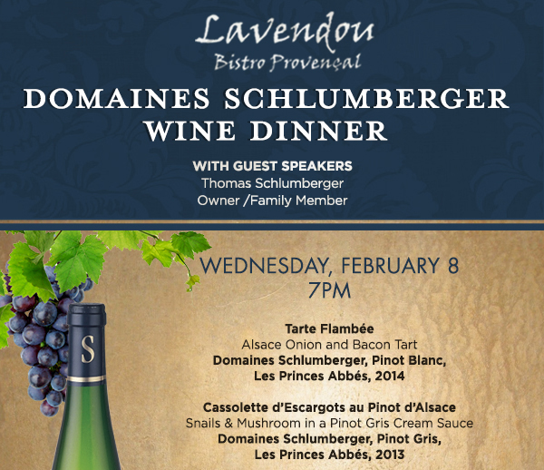 Domaines Schlumberger Wine Dinner
							 See image for details