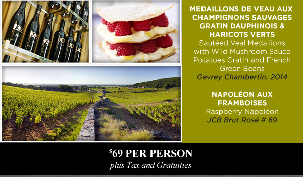 $69.00 per person plus tax and gratuity
							 See image for details