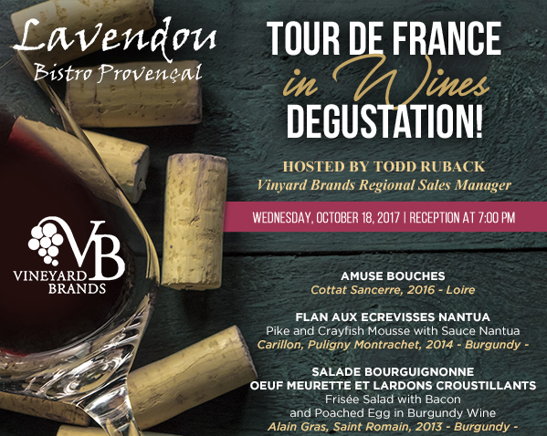 Tour de France in Wines Degustation
							 See image for details