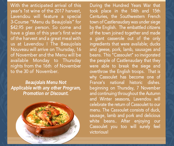 Lavendou Newsletter
							 See image for articles