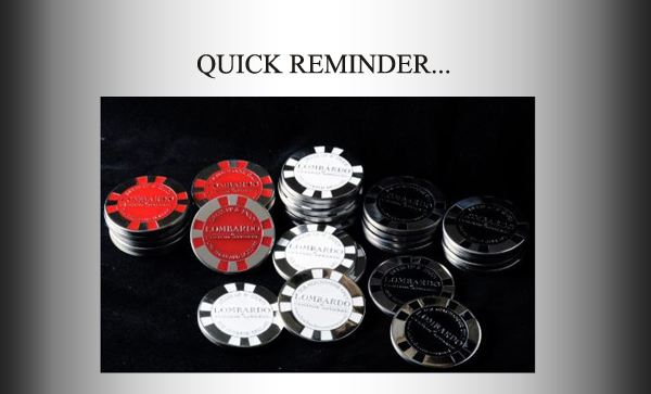 Quick Reminder...