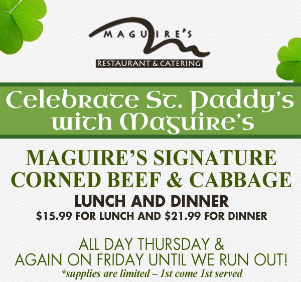 Celebrate St. Patrick's Day with Maguire's