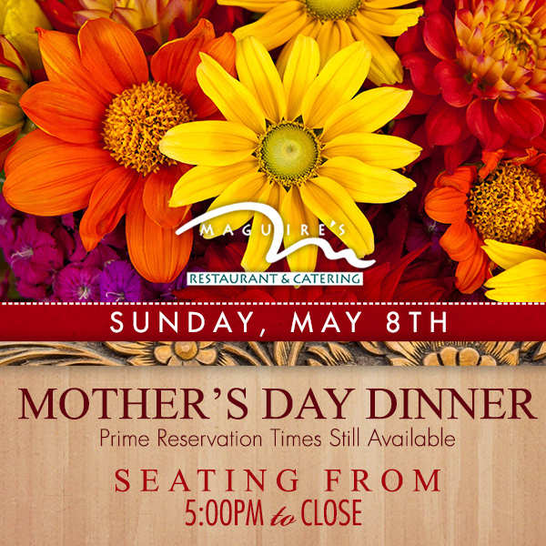 Mother's Day
							 Sunday, May 8
							 See image for full details