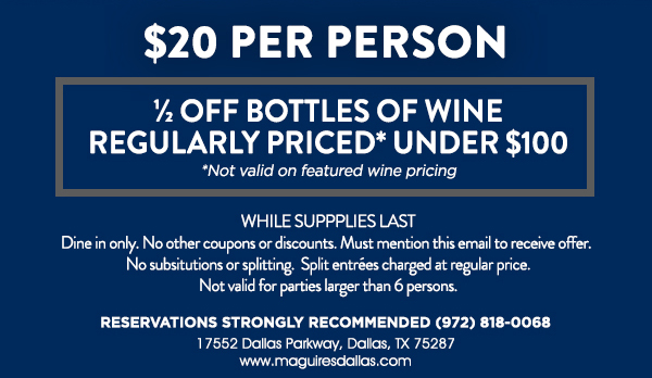 www.maguiresdallas.com
								 See image for full details