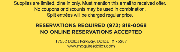 www.maguiresdallas.com
								 See image for full details