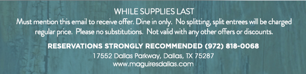 www.maguiresdallas.com
								 See image for full details