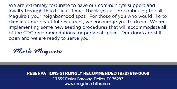 www.maguiresdallas.com
								 See image for full details