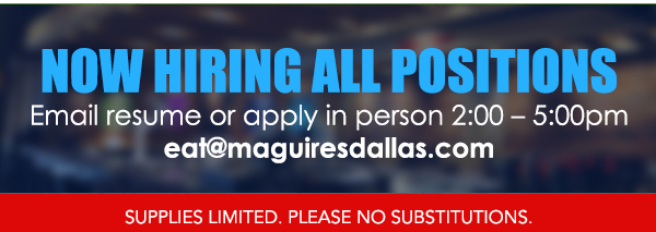 Make Your Reservations Today! (972) 818-0068