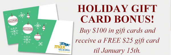 Holiday Gift Card Bonus
							 See image for full details